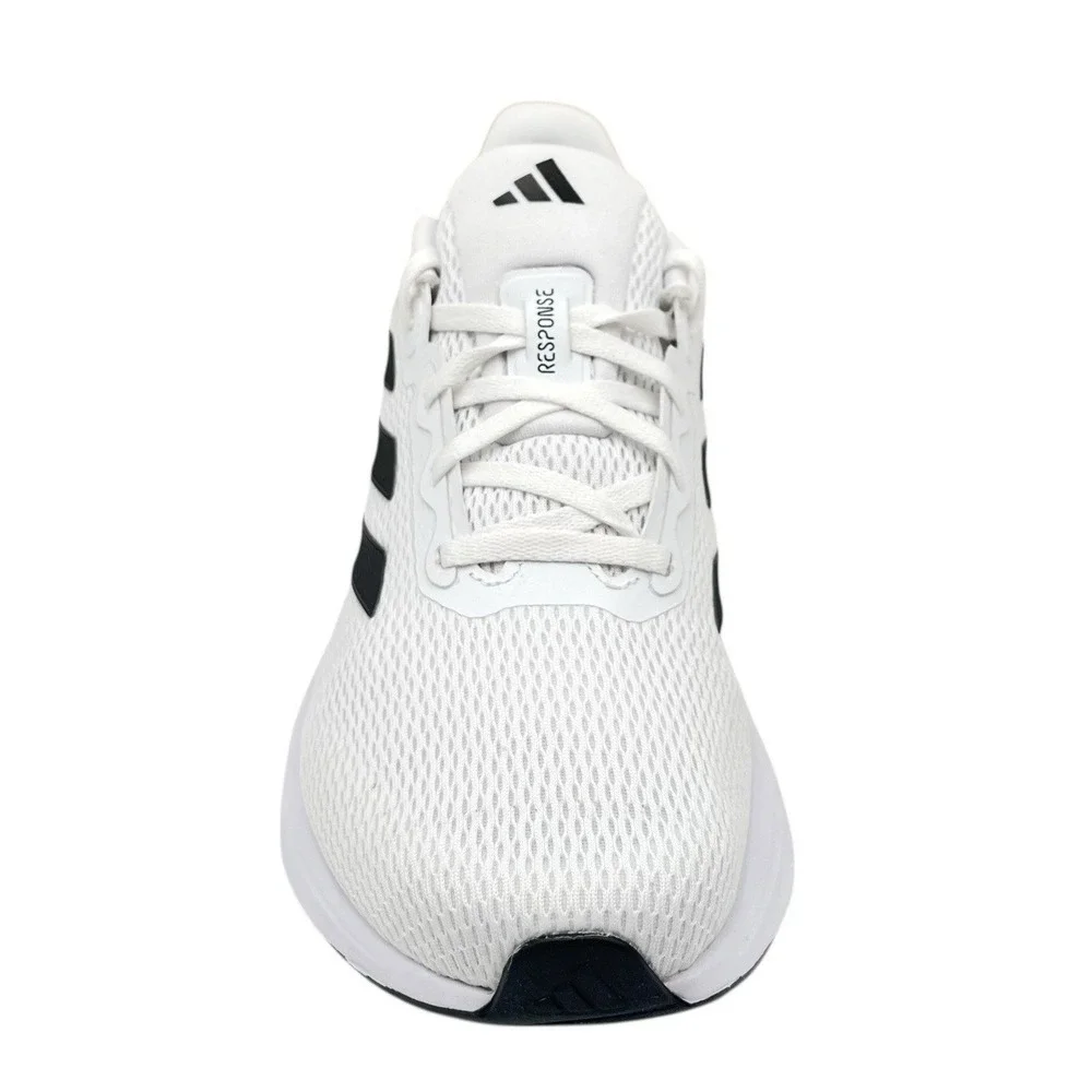 adidas‎ Mens Response Running Shoes Size 9.5 White-Black Lace up Sneakers IH6008